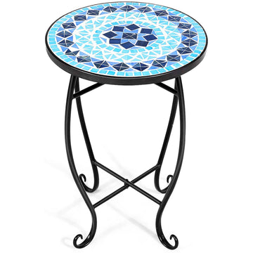 高さ21インチ 屋内/屋外用 ブラック スチール プラントスタンド